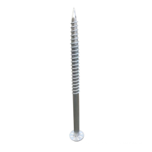 ground screw anchor Solar support system wooden house building hot dipped galvanized corrosion resistance